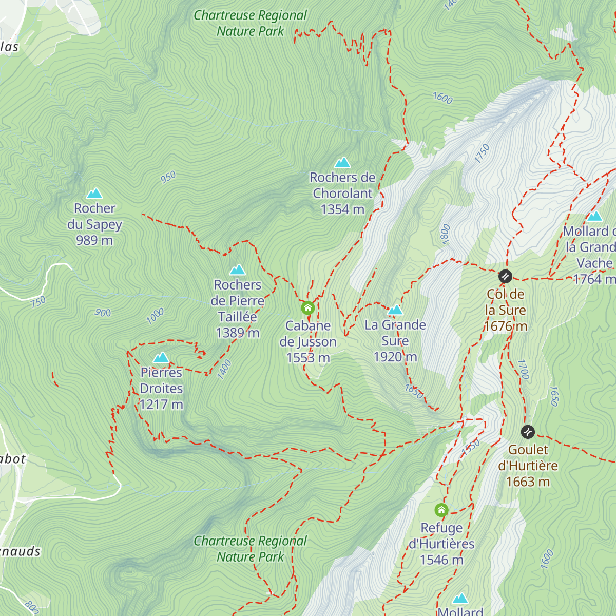 Cabane de Jusson map