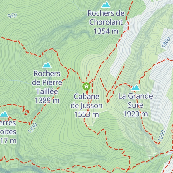 Map of Cabane de Jusson