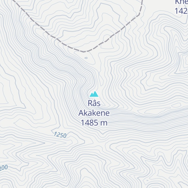 Map of Râs Akakene