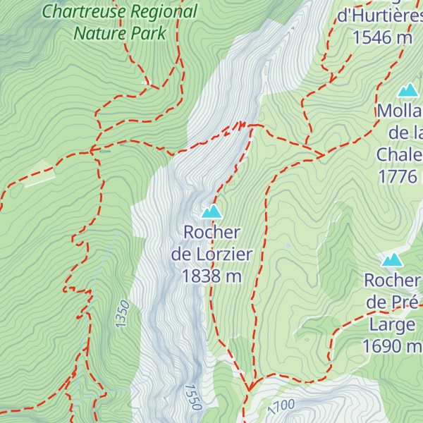 Map of Rocher de Lorzier