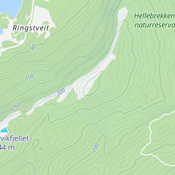 Map of Hellebrekkene