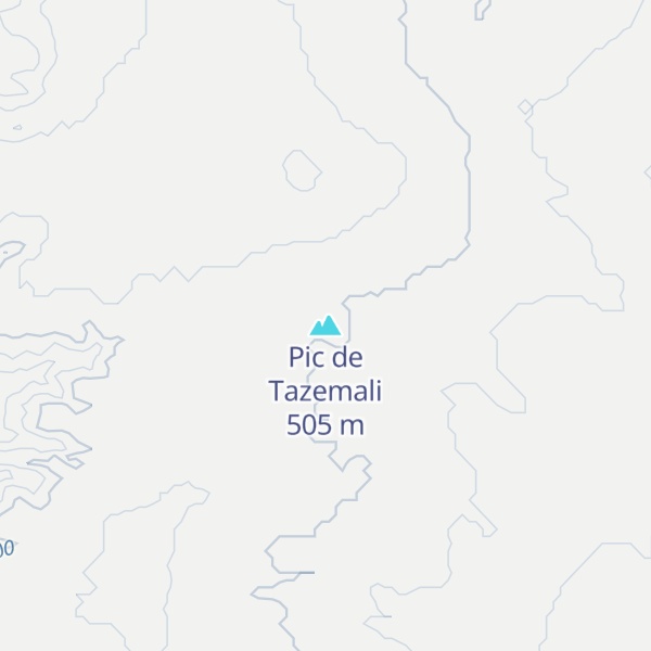 Map of Pic de Tazemali