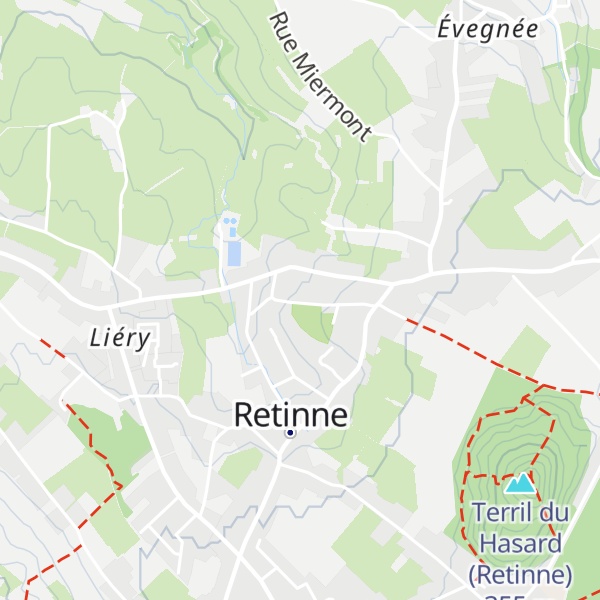 Map of Gîte Paroissial de Retinne