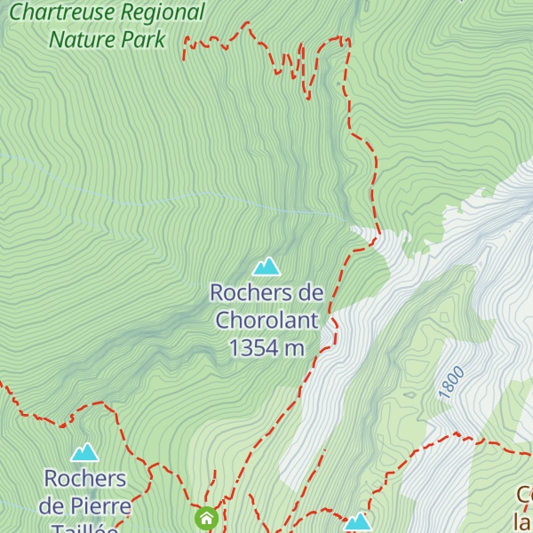 Map of Rochers de Chorolant