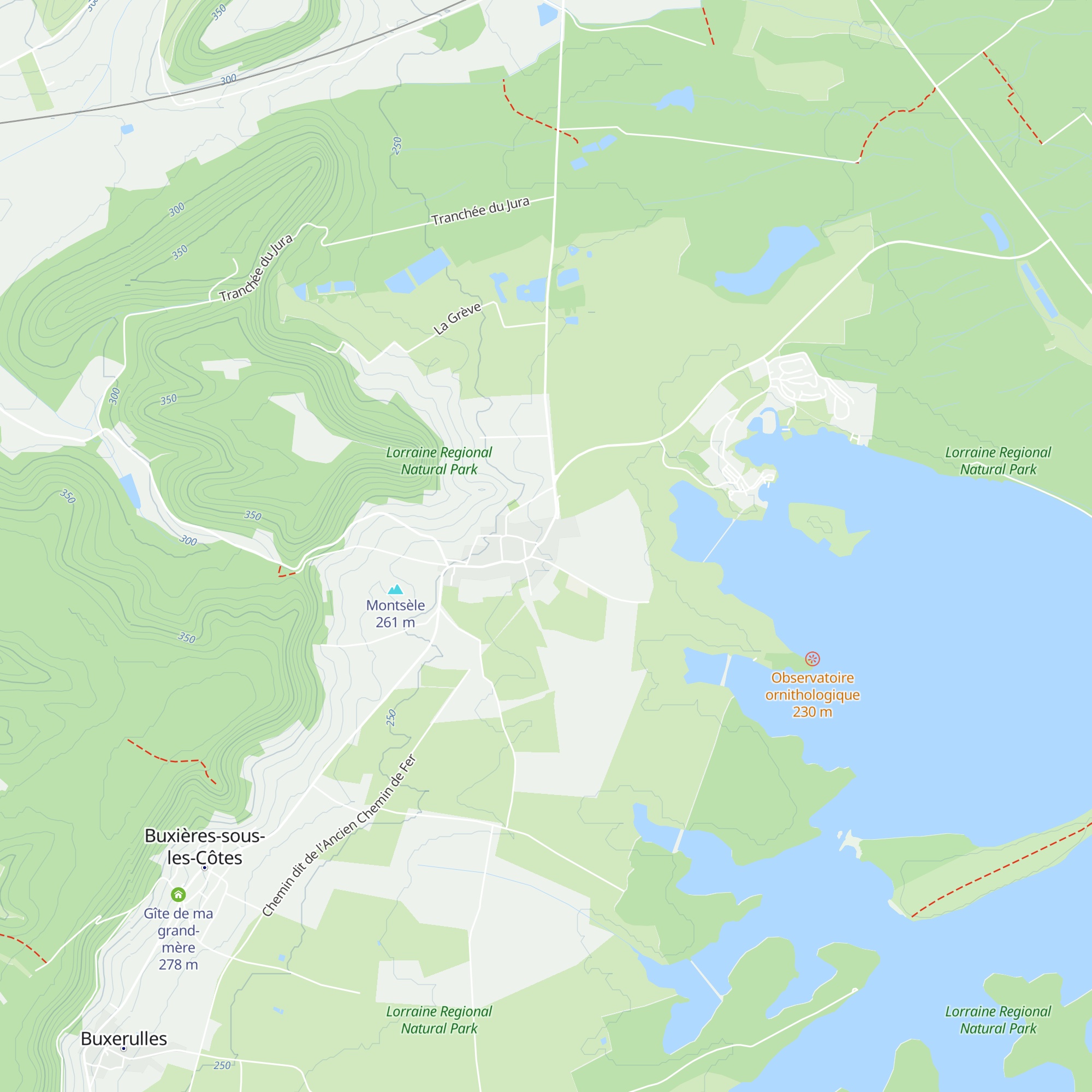 Gîte des Berges du Lac de Madine map