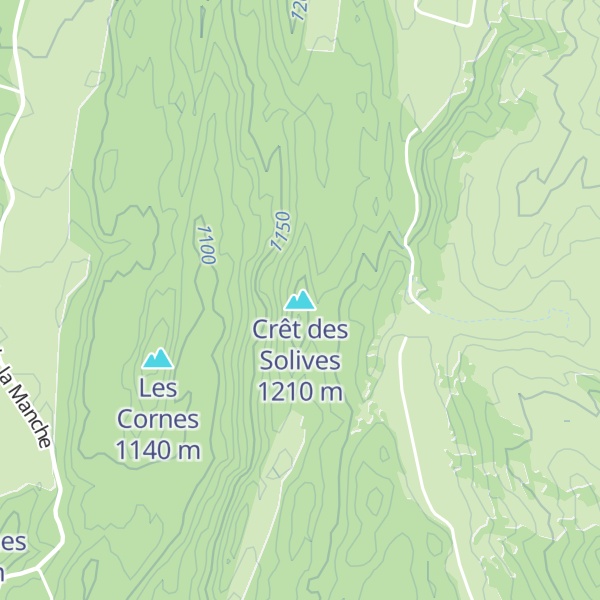 Map of Crêt des Solives