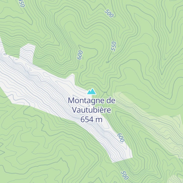 Map of Montagne de Vautubière