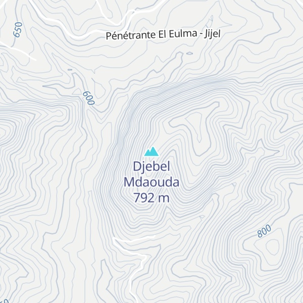 Map of Djebel Mdaouda
