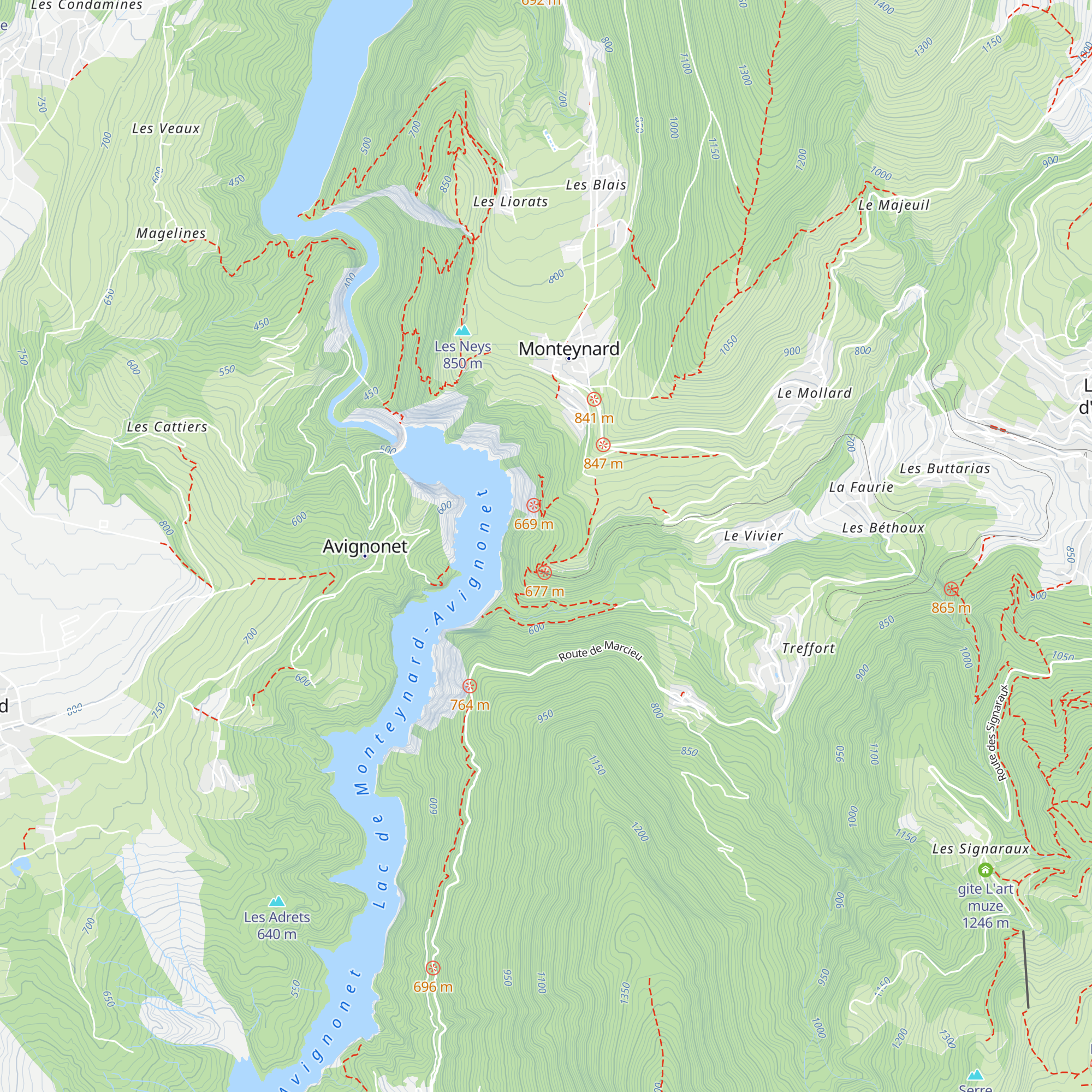 Le Panoramique map