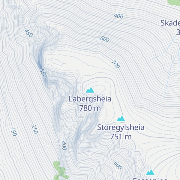 Map of Labergsheia