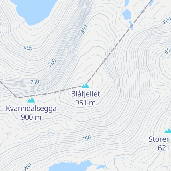 Map of Blåfjellet