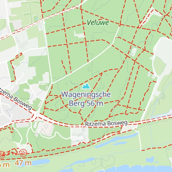 Map of Wageningsche Berg