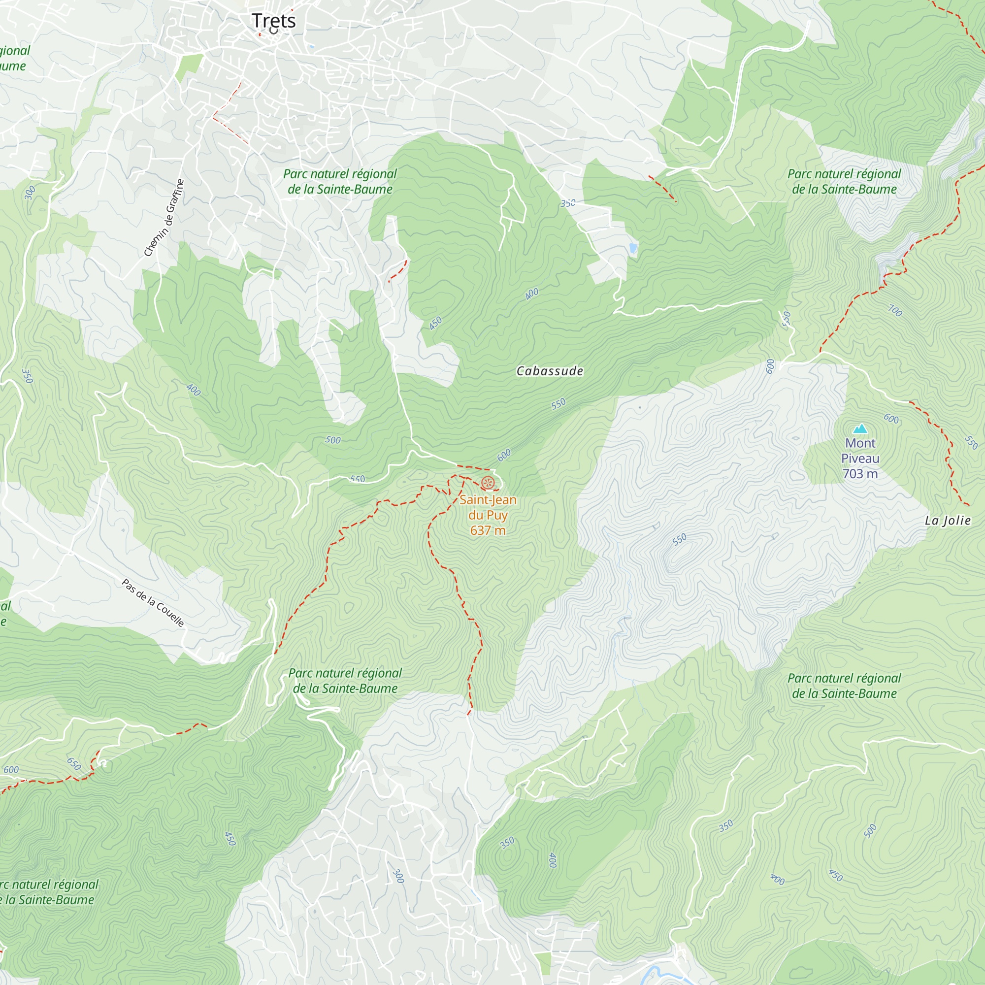 Refuge Léon Baille map