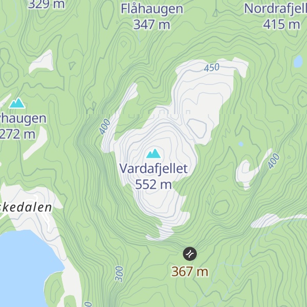 Map of Vardafjellet