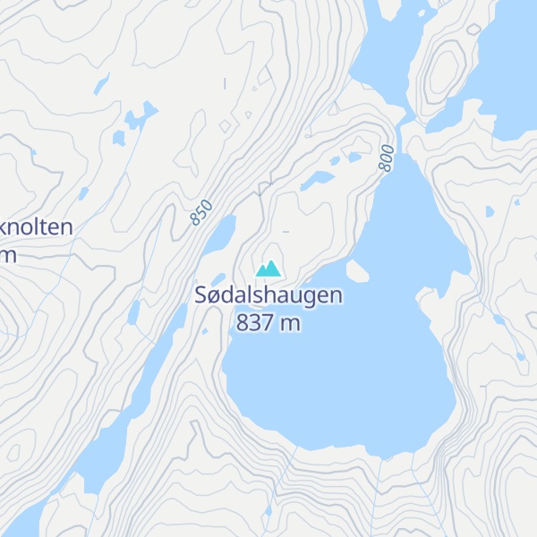 Map of Sødalshaugen