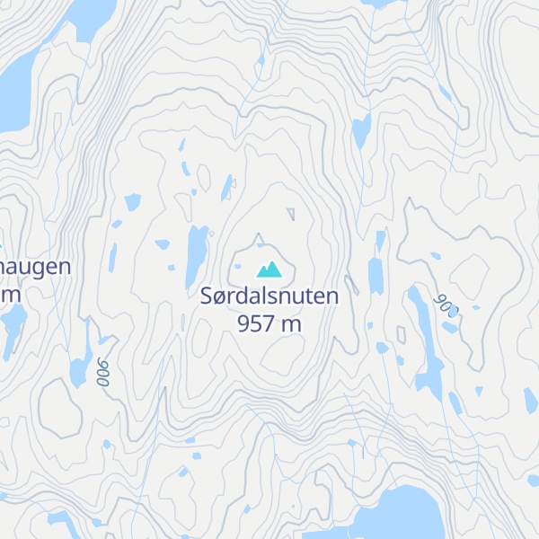 Map of Sørdalsnuten