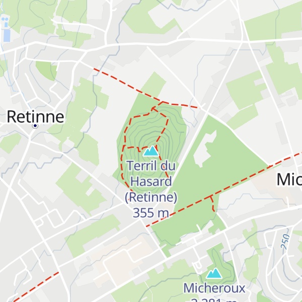 Map of Terril du Hasard (Retinne)