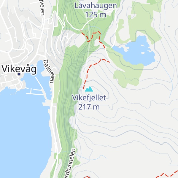 Map of Vikefjellet
