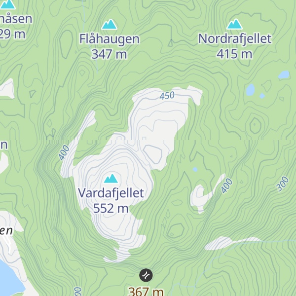 Map of Snaufjellet