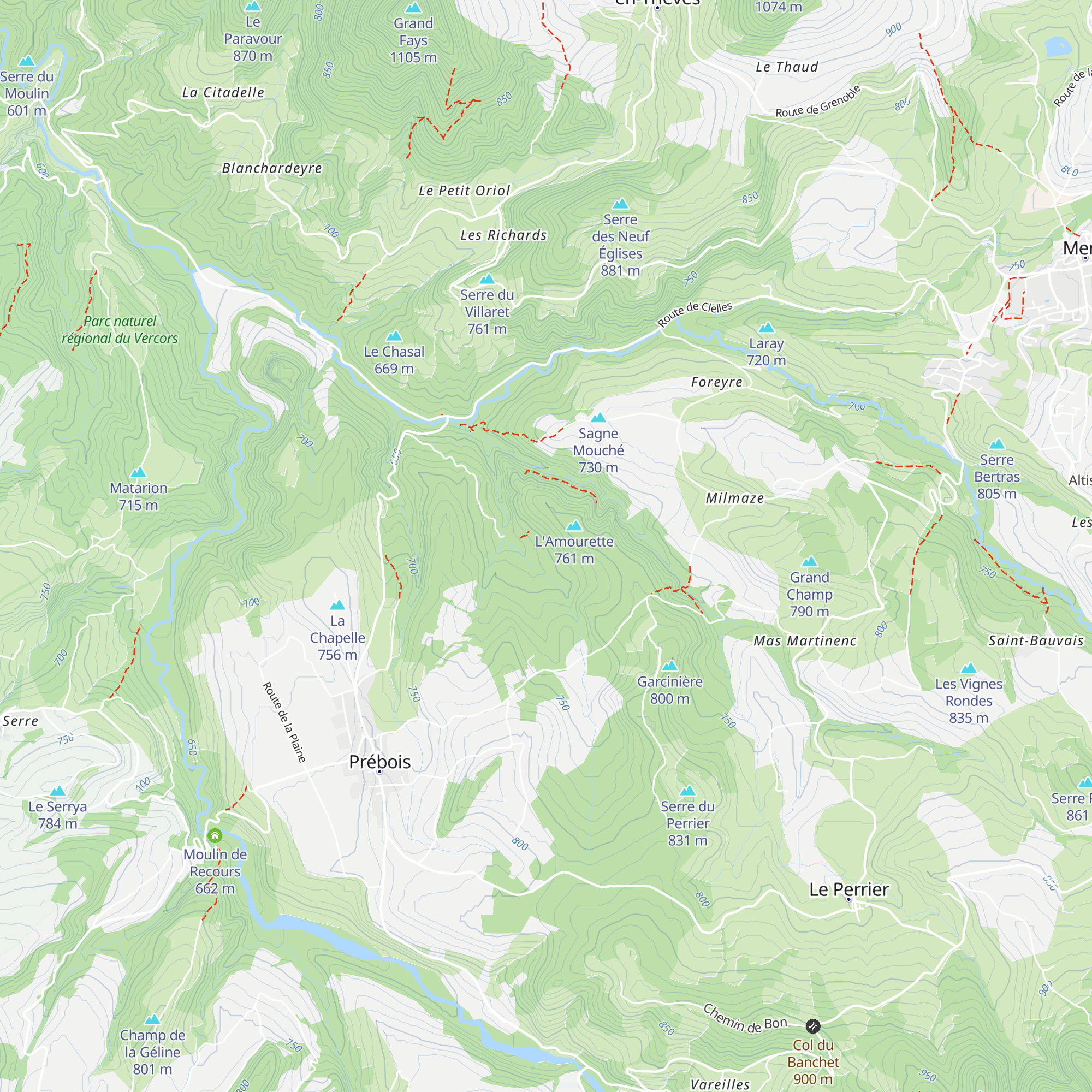 Cabane des jardiniers map