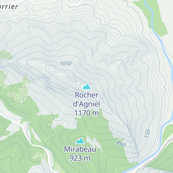 Map of Rocher d'Agniel