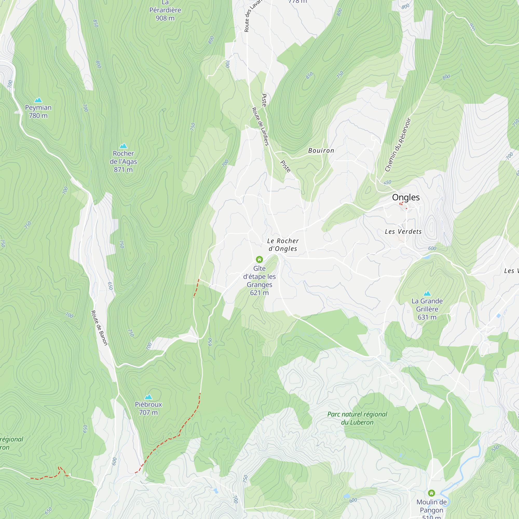 Gîte d'étape les Granges map