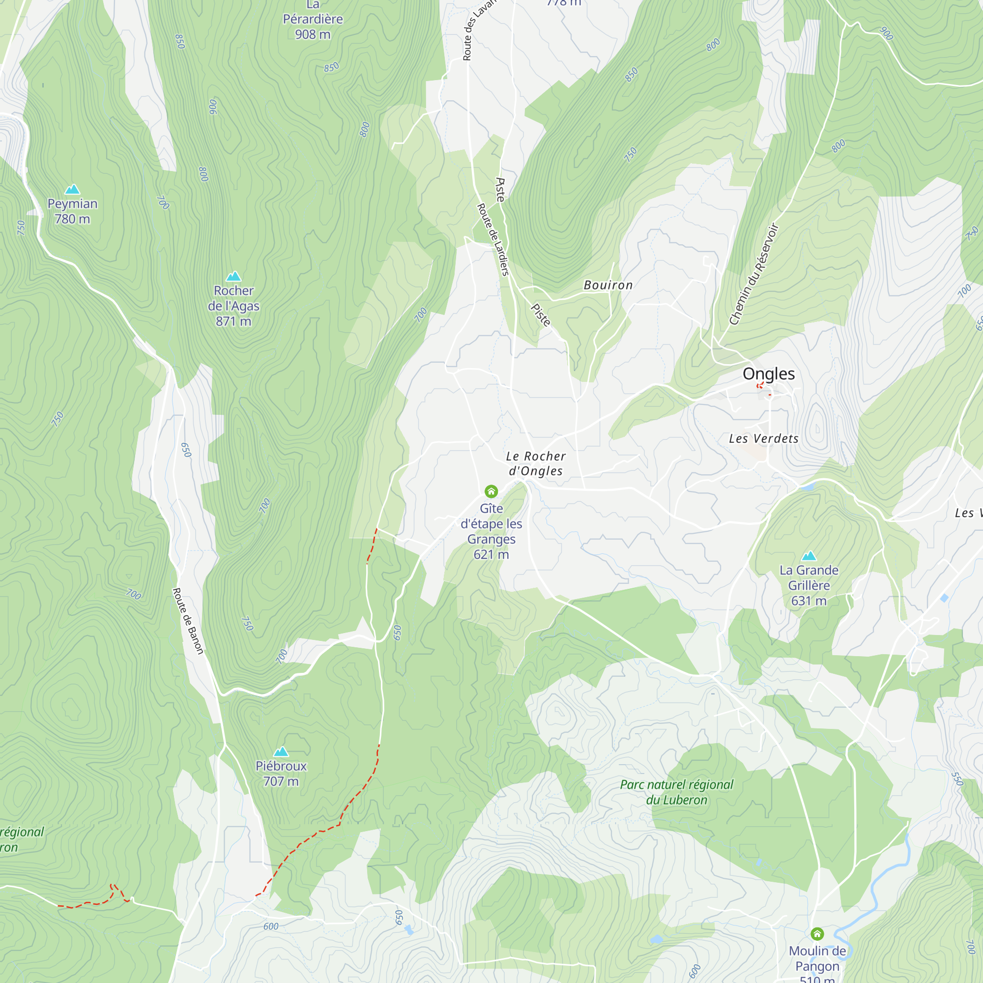 Gîte d'étape les Granges map