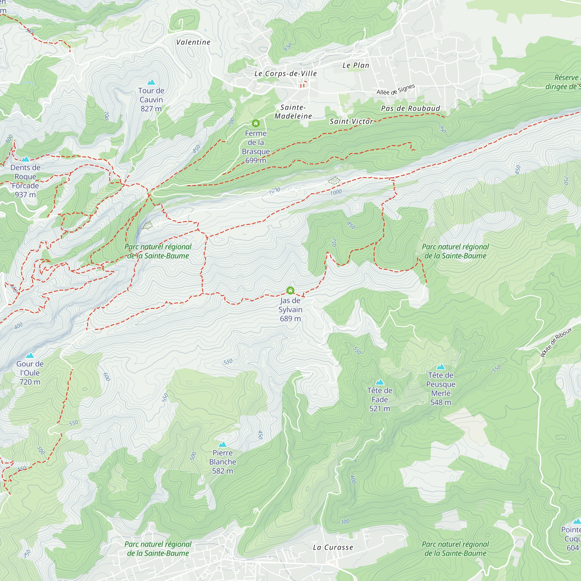 Jas de Sylvain map
