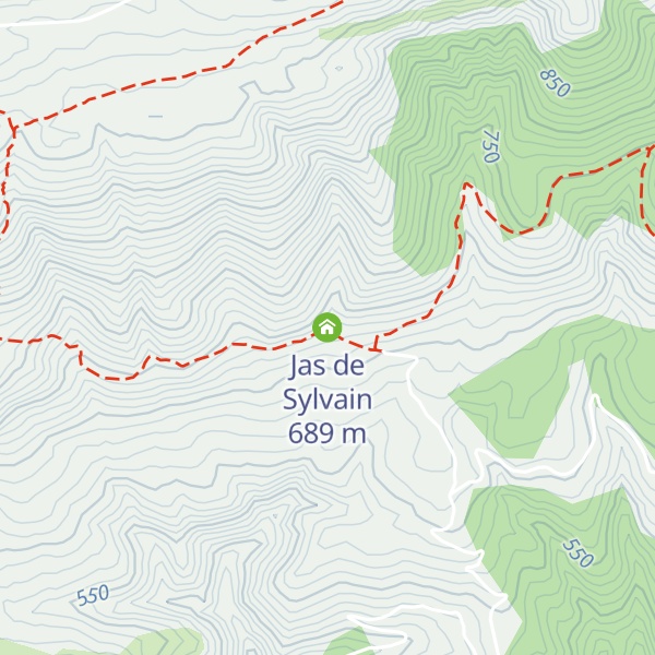 Map of Jas de Sylvain