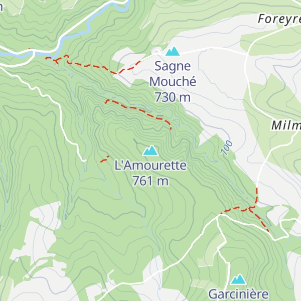 Map of L'Amourette