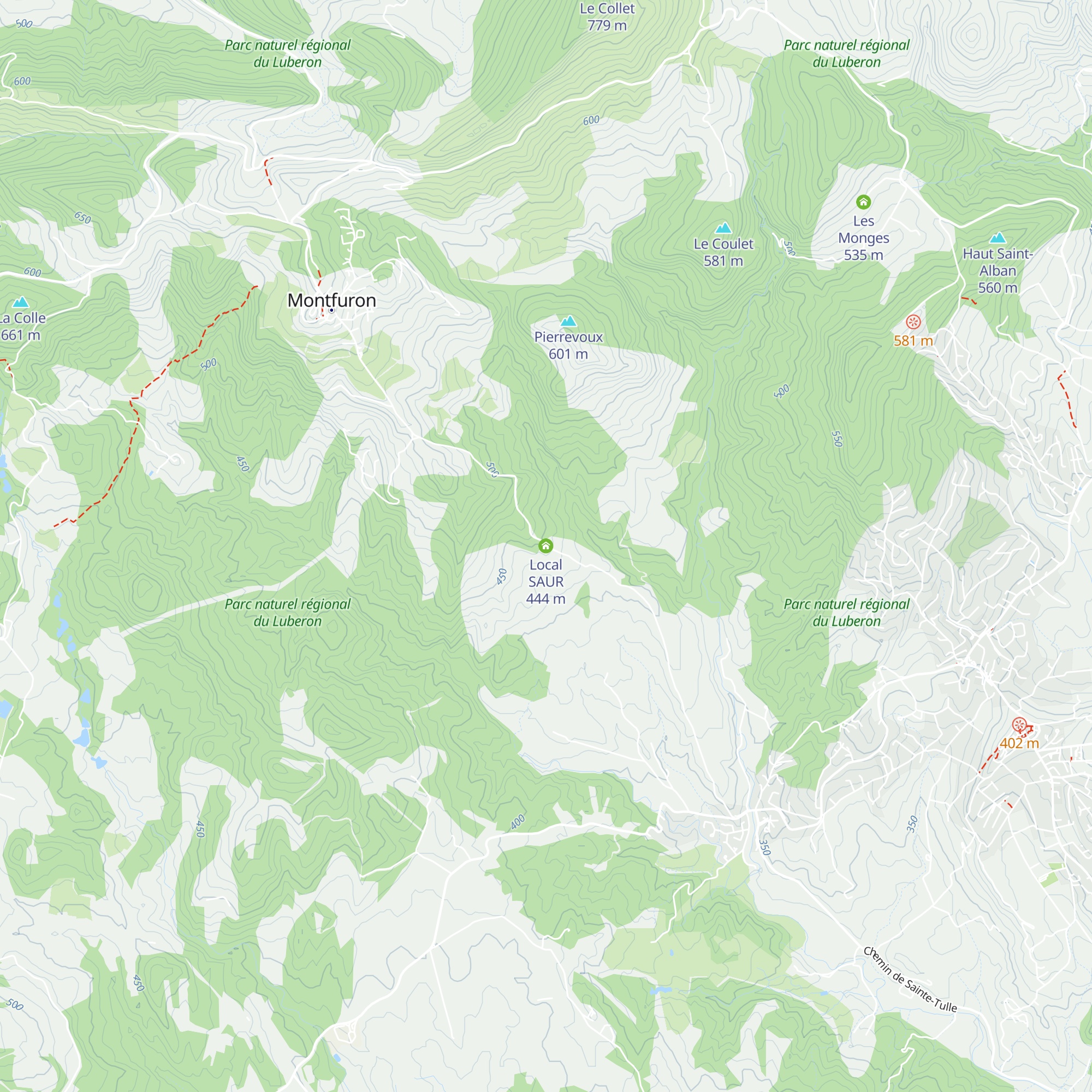 Local SAUR map