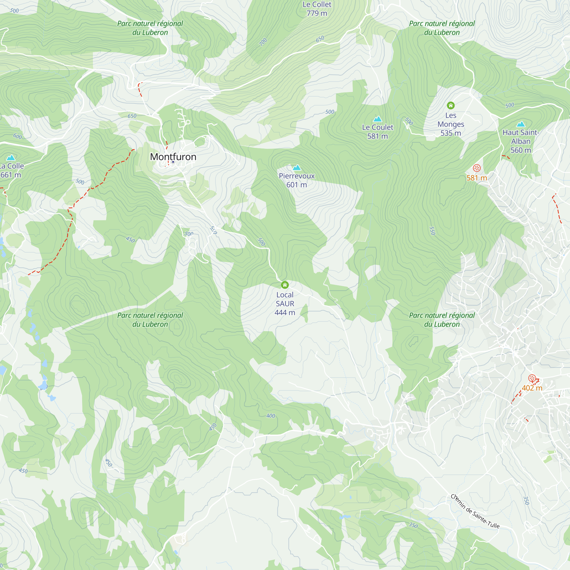 Local SAUR map
