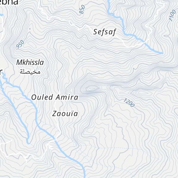 Map of Kef Zaouïa