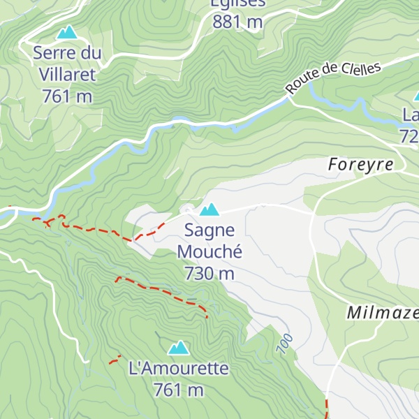 Map of Sagne Mouché