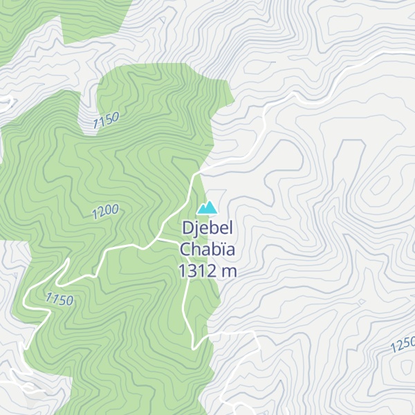 Map of Djebel Chabïa