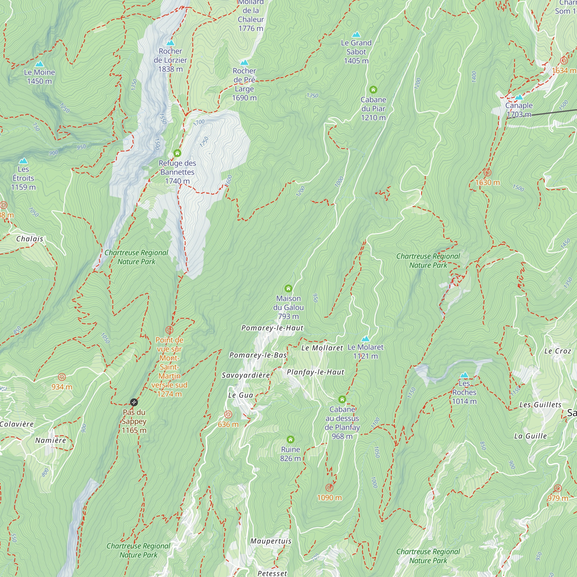 Maison du Galou map