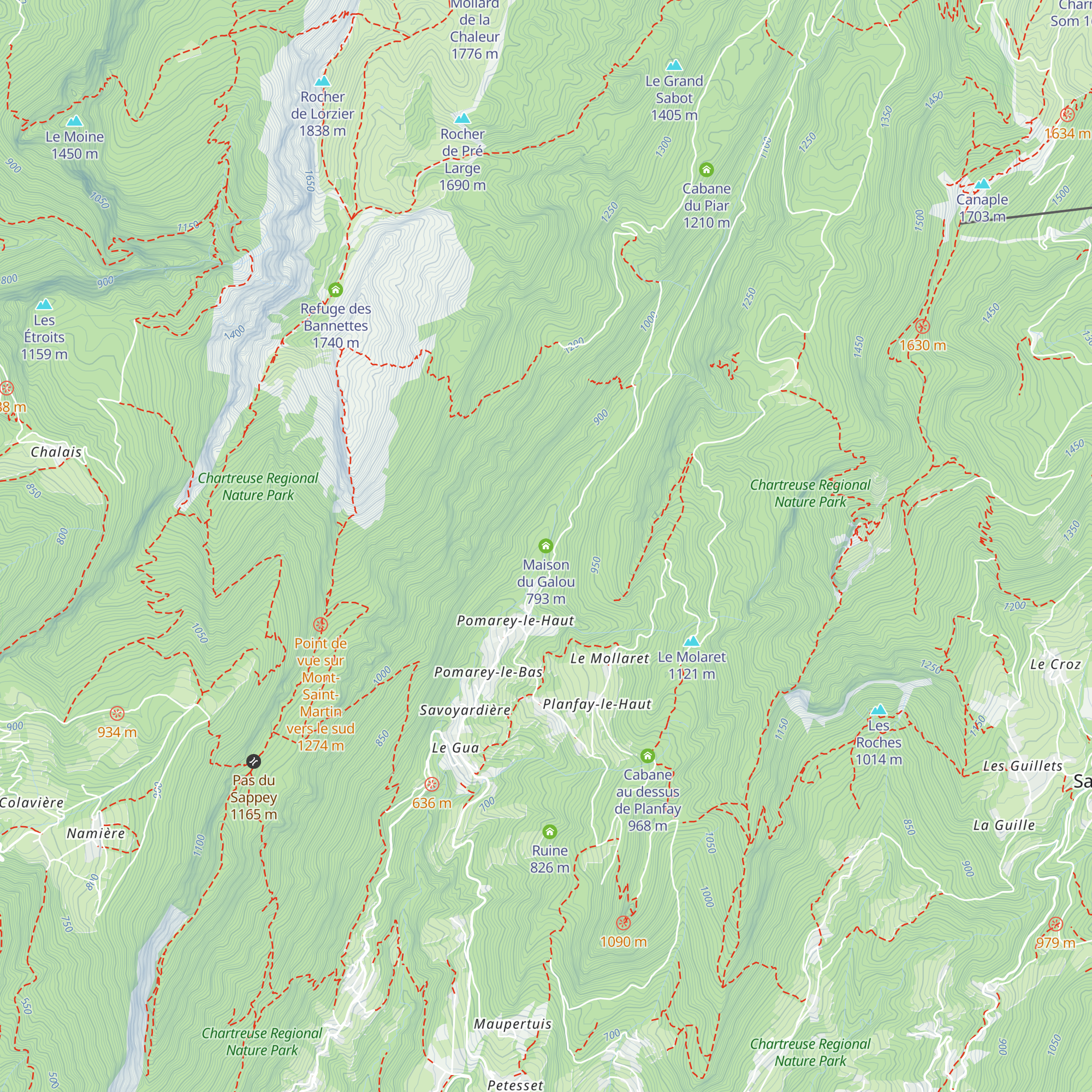 Maison du Galou map