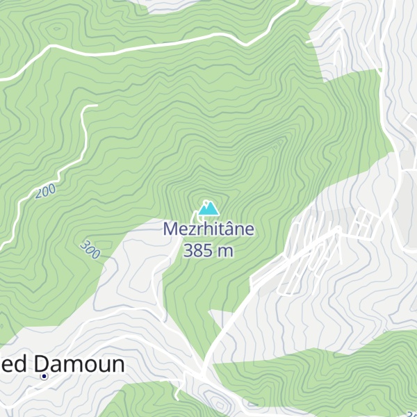 Map of Mezrhitâne