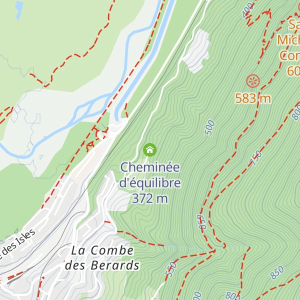 Map of Cheminée d'équilibre