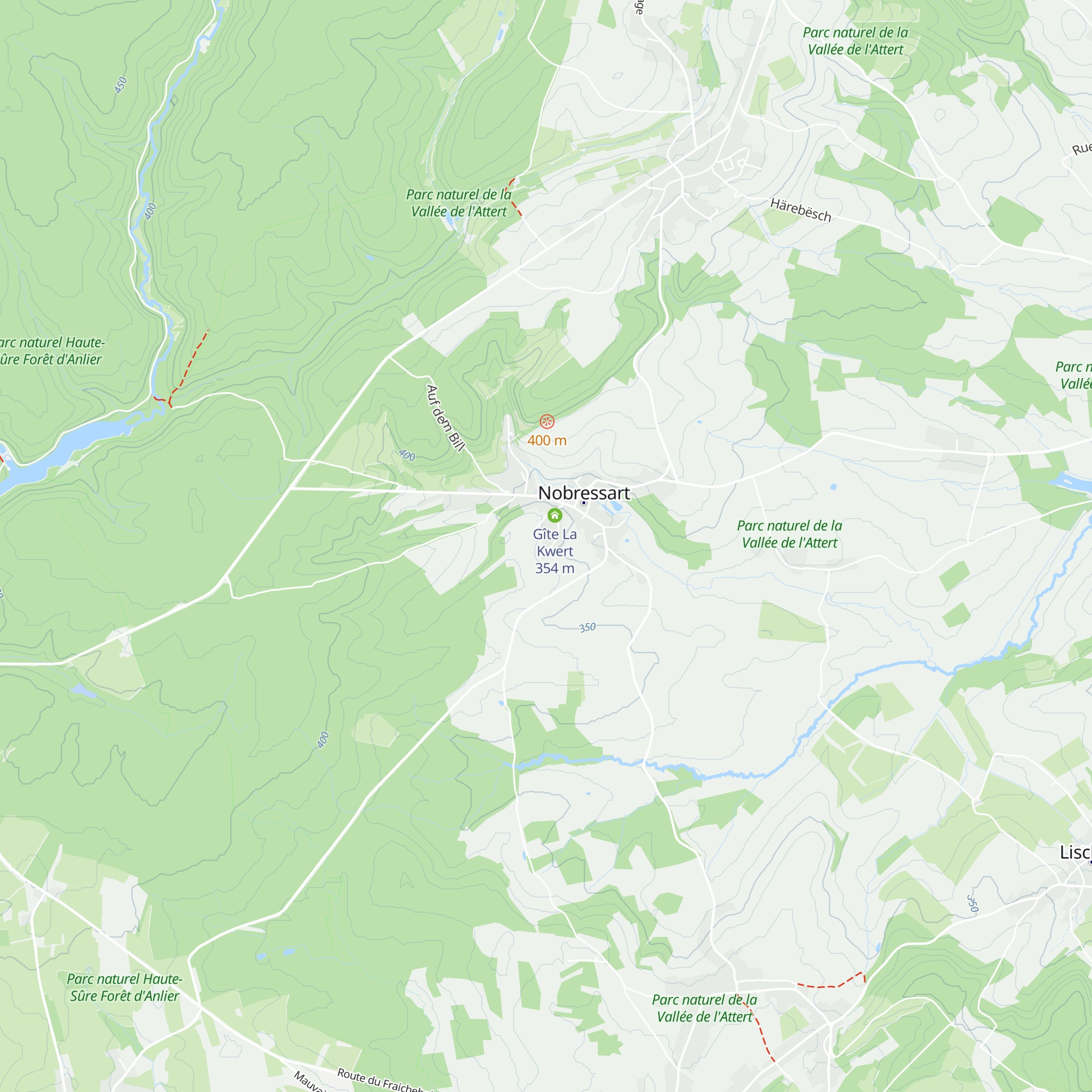 Gîte de la Schock map