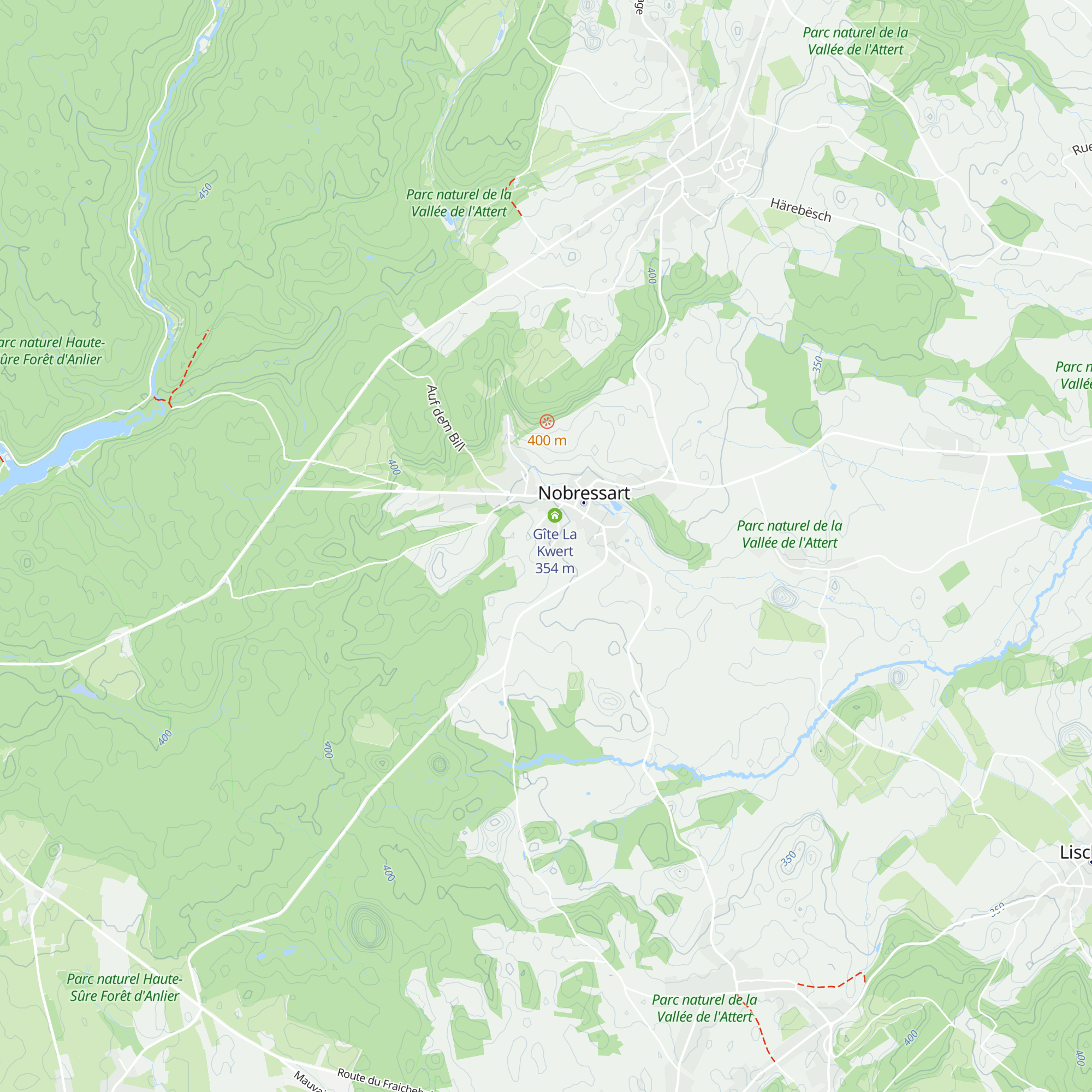 Gîte de la Schock map