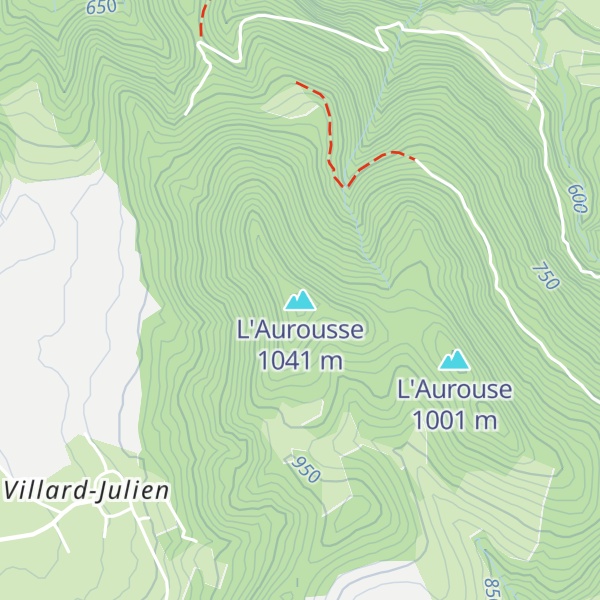 Map of L'Aurousse