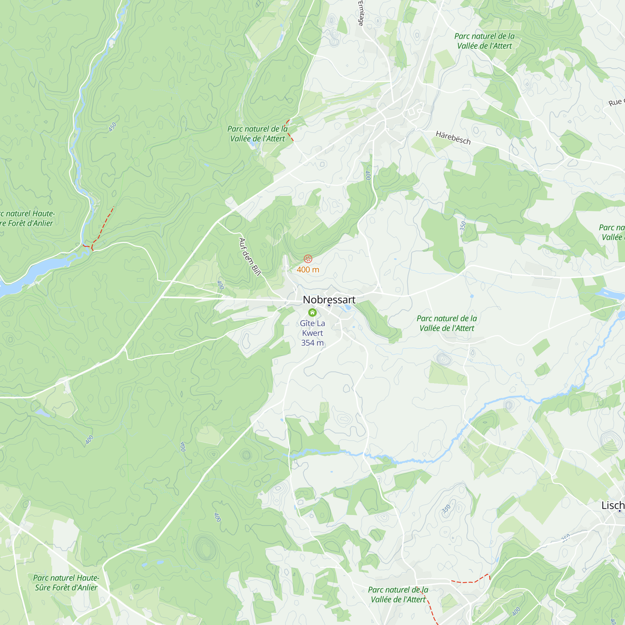 Gîte La Kwert map