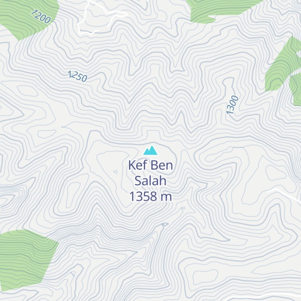 Map of Kef Ben Salah