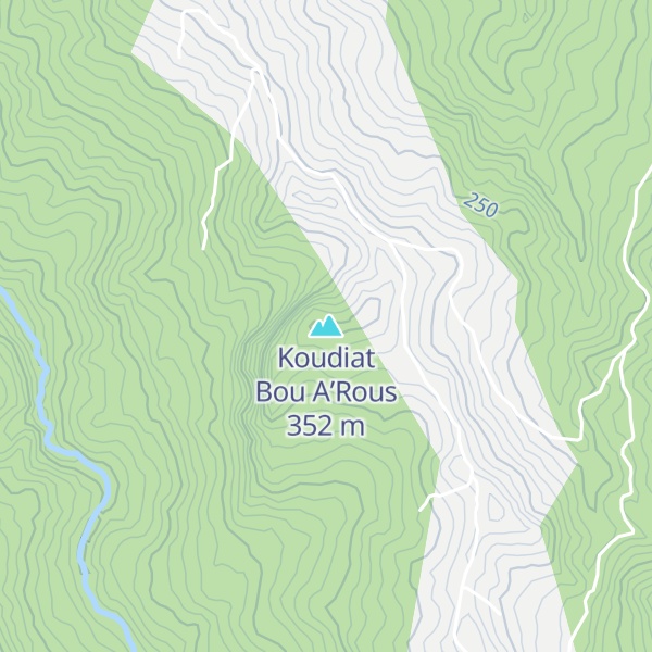 Map of Koudiat Bou A’Rous