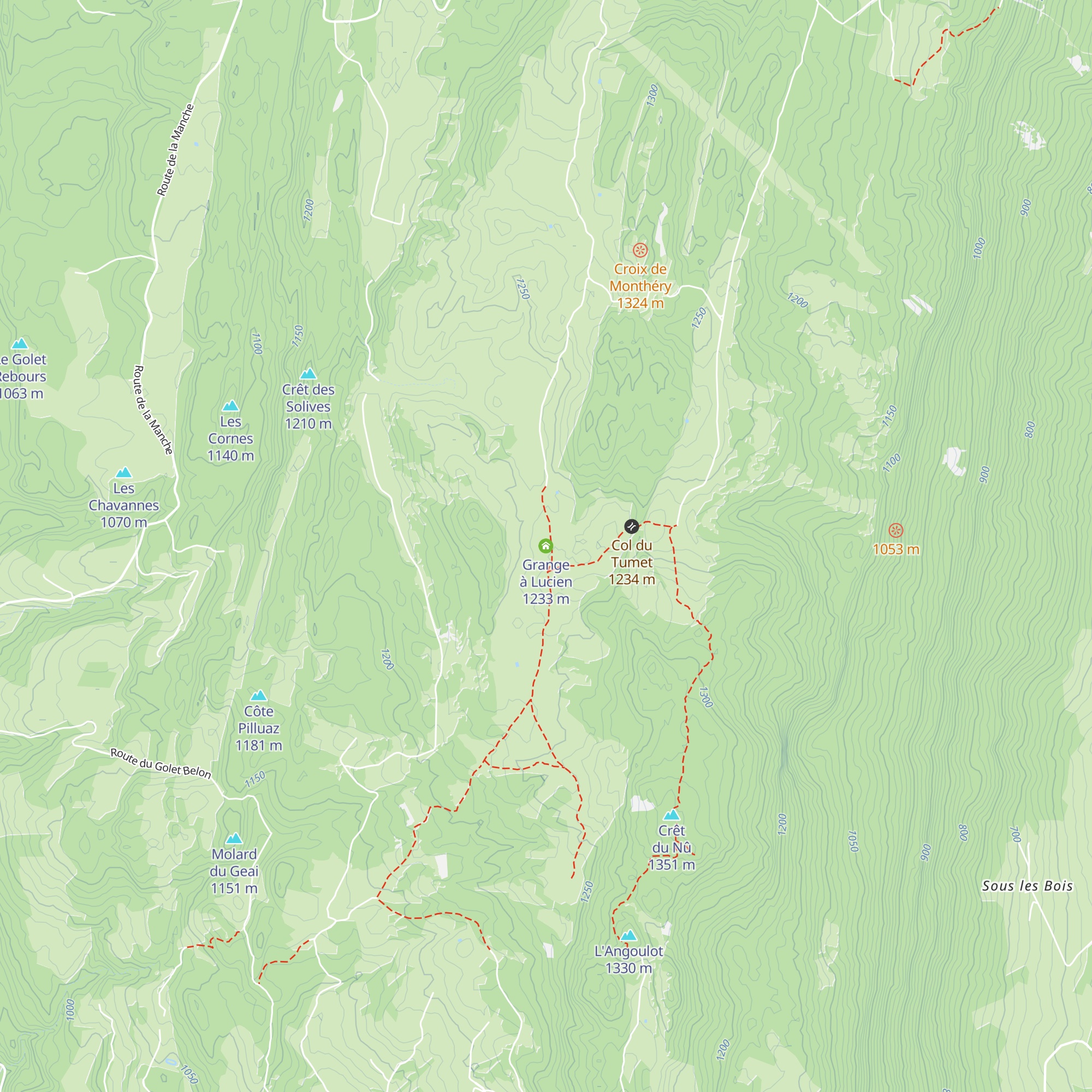 Grange à Lucien map