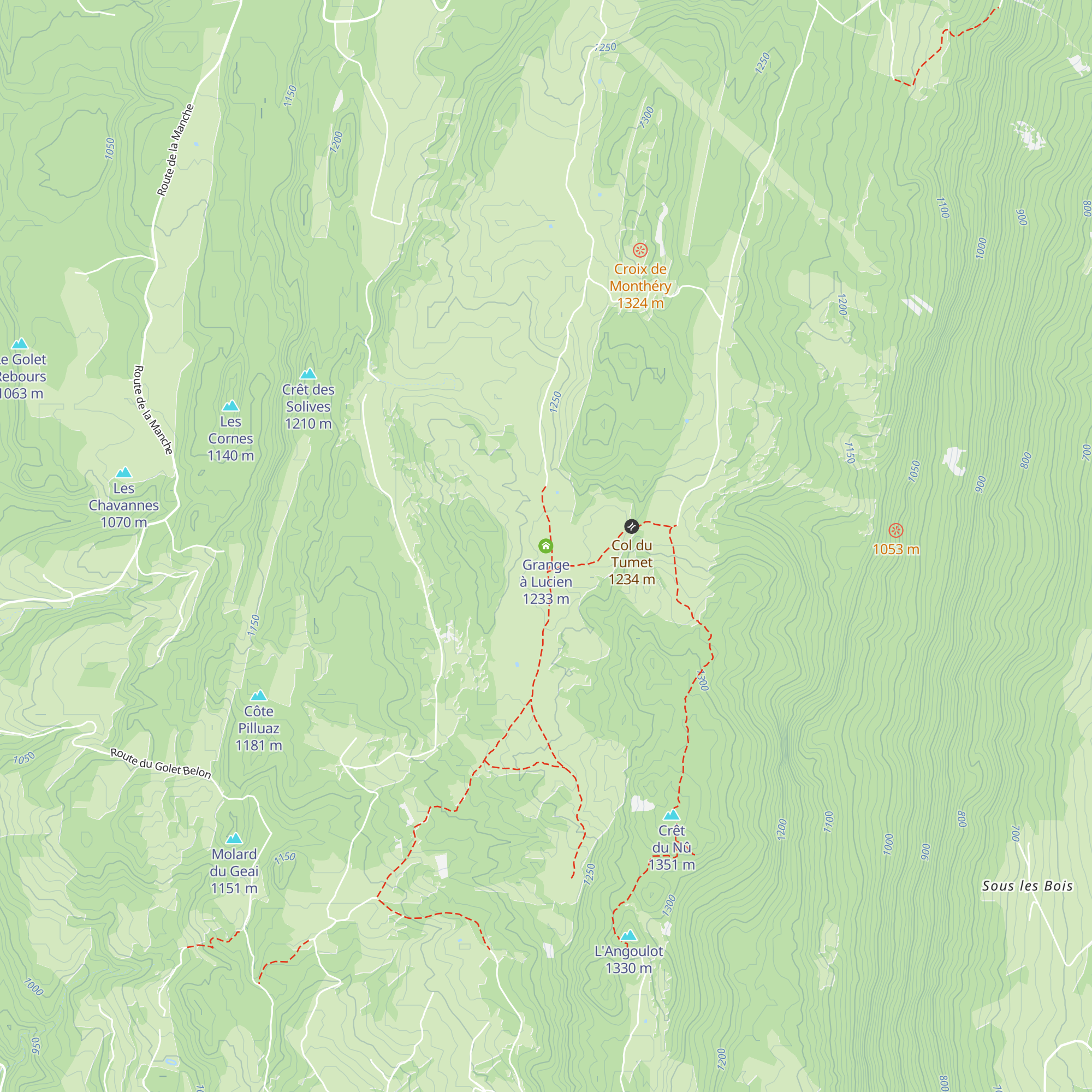 Grange à Lucien map