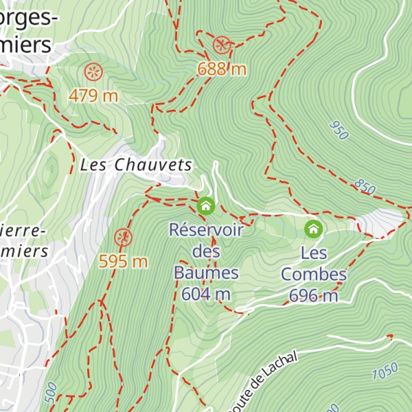 Map of Réservoir des Baumes