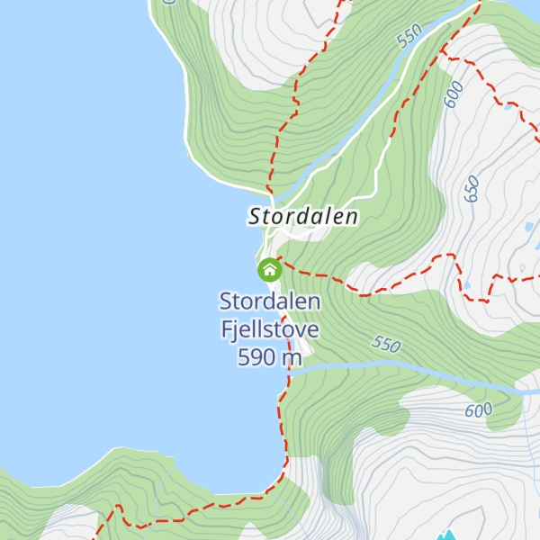 Map of Stordalen Fjellstove