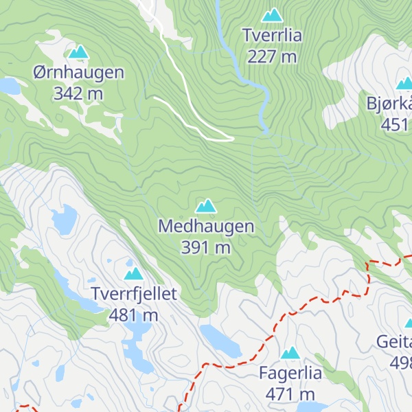 Map of Medhaugen